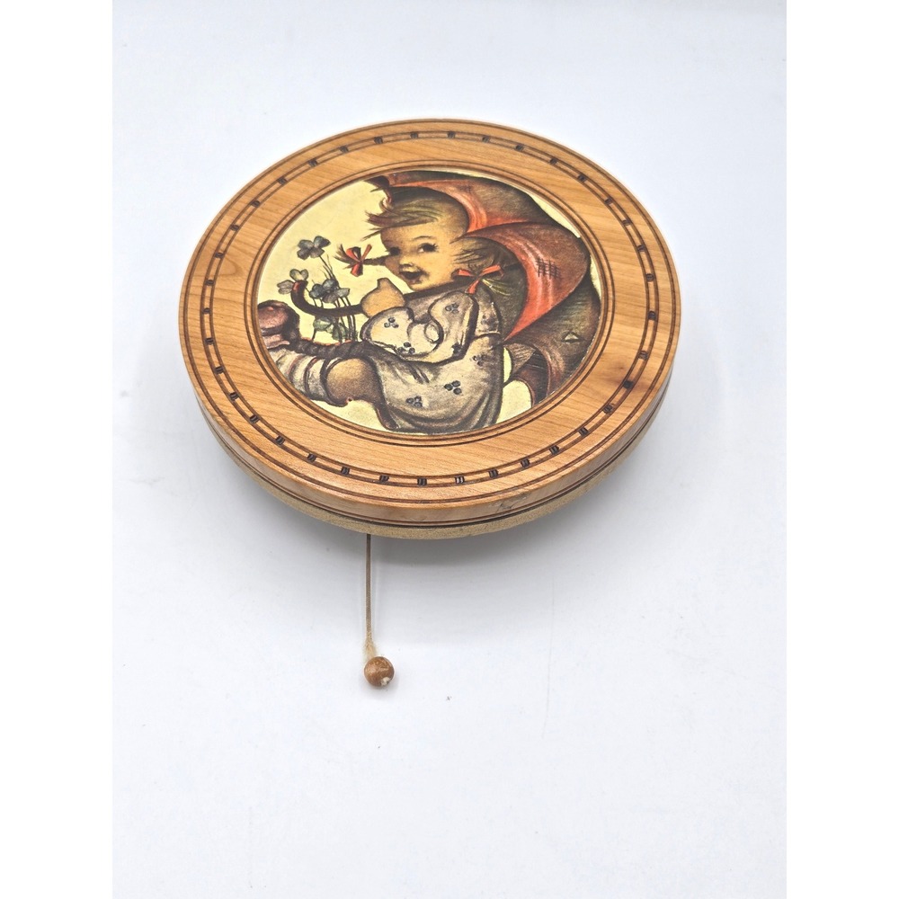 Vintage Wall-Hanging Music Box - Plays "Raindrops Keep Fallin' On My Head"